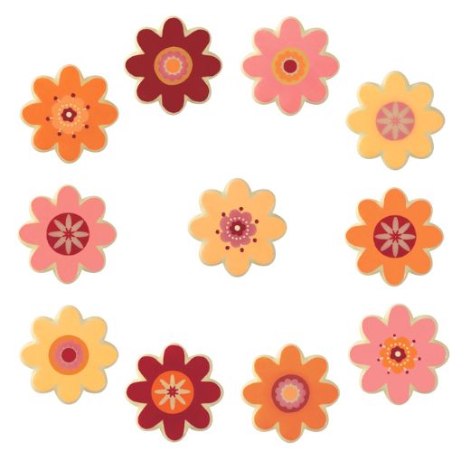 [08056636] 087134 PCB FLEURETTES CB HIPPY 11 DESIGNS 2,5X2,5CM 234PCES ***S/CDE***