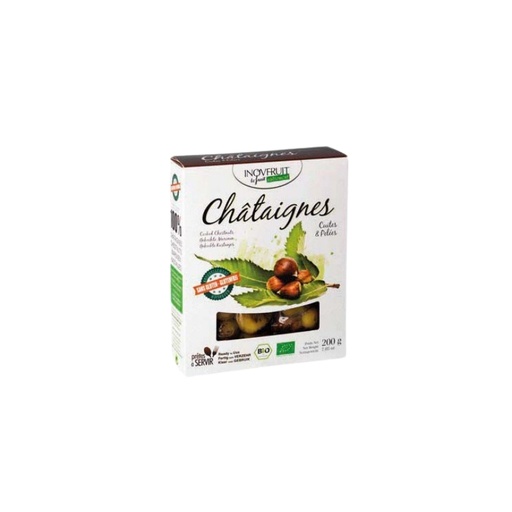 [08059071] INOVFRUIT CHATAIGNES CUITES & PELEES BIO 200GR