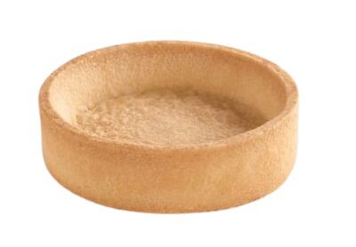 [04030242] PIDY TARTELETTE SABLEE SUCREE Ø7CM H2CM BORD DROIT BEURRE TRENDY SHELL 96 PCES