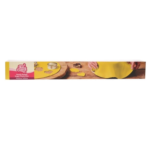 [70407369] FUNCAKES YELLOW SUGAR PASTE READY TO ROLL OUT ROUND Ø 36CM 430GR