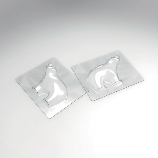 [08057279] 065090 PCB MOLDS BEAR ON ICE FLAKE FOR 5 PIECES 12X8.8 CM 10PCES ***S/CD***