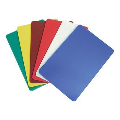 [57660583] CATERCHEF SET VAN 6 POLY PLATEN 35X24X1CM DIVERSE KLEUREN ZONDER GOOT