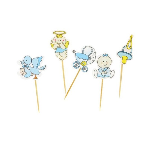 [08075560] 2D DECOR ON BIRTH PIC BOY 45MM 10PCS