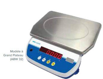 [60533545] ADAM BALANCE ABW32 32KG-5GR TRAY 21X30CM WATERPROOF IP67