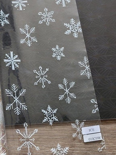 [54604060] EASY CUTTING BOX WITH TRANSPARENT PP FILM ICE STARS 60CMX50M