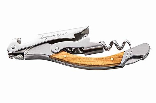 [60252158] LUXURY LINE LIFESTYLE SOMMELIER STAINLESS STEEL/OLIVE WOOD