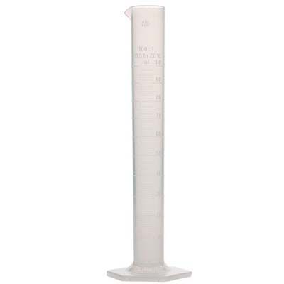 [52901250] 100 ML PLASTIC GRADUATED CYLINDERS