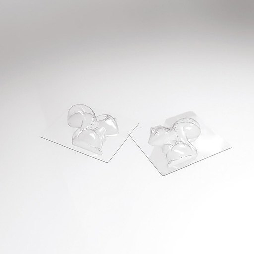[08057560] 070427 PCB MOLDS SQUIRREL SCRAT FOR 4 PIECES 13.4X12.5 CM D.7.5 CM 8PCES ***S/CD***