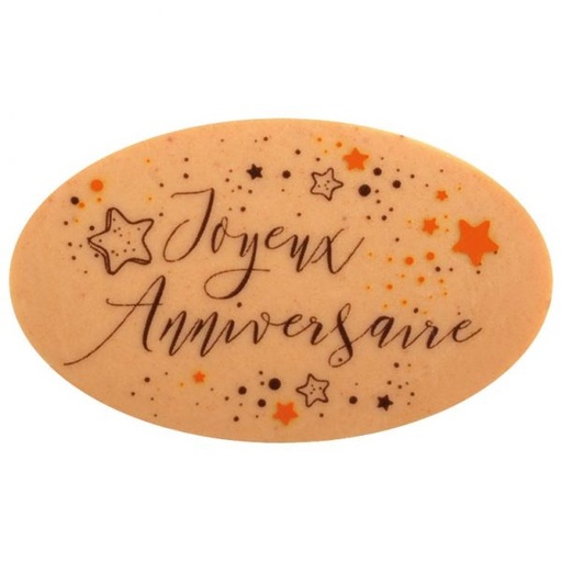 [08056877] 060924 PCB OVALEN CBC JOYEUX ANNIVERSAIRE 6,2X3,7 CM 60STUKS ***S/CD***