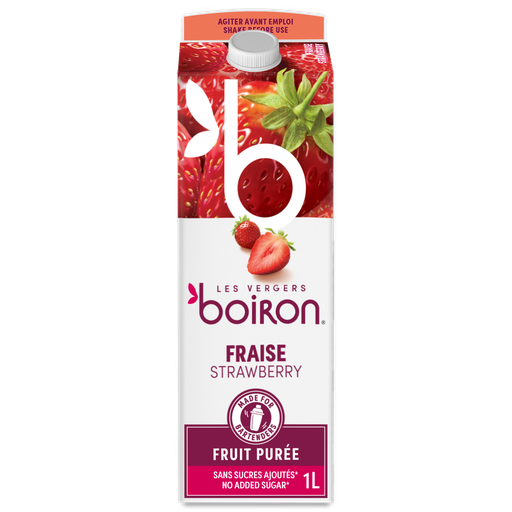 [02100999] BOIRON PASTEURIZED STRAWBERRY PUREE 100% 1L