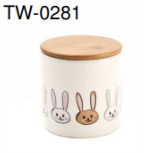[62210052] +BOÎTE À PROVISIONS H 11 LAPIN LILOU ROSEDIAM 10,5 X H 11