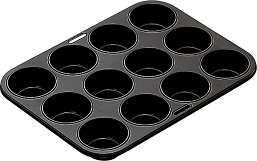 [55023300] IBILI PLAQUE 12 MUFINS 7CM-35X27XH7CM ACIER ANTI-ADH.