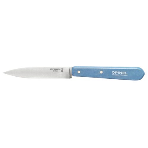 [54917654] OPINEL SCHILDERMESJE N°112 ROESTVRIJ STAAL/AZUURBLAUW HOUT