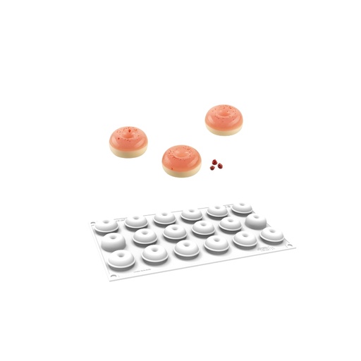 [51661574] SILIKOMART SILICONE MOLD DONUTS XS Ø3.4CM H1.6CM