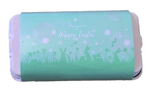 [11040156] BRUYERRE BOITE 18 OEUFS EN CHOCOLAT ASSORTIS carton de 8 pces