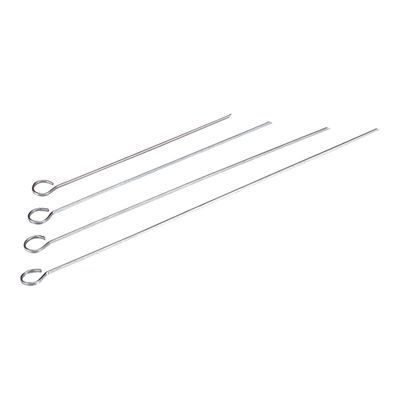 [57660581] SET DE 12 PICS BROCHETTES INOX 20CM PLATES