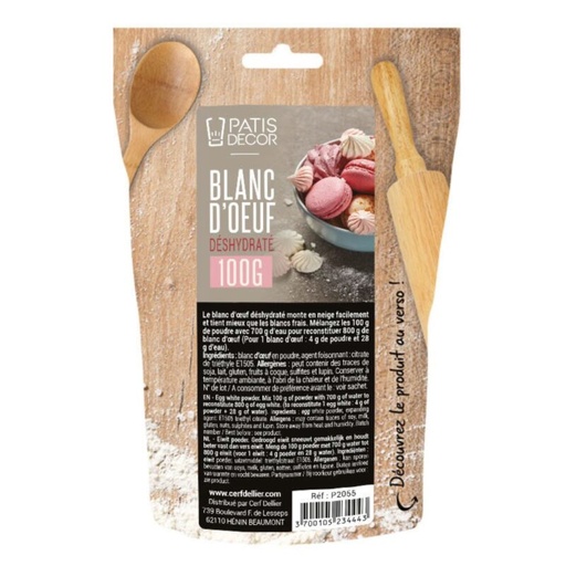[08075076] PATISDECOR BLANC D'OEUF EN POUDRE 100GR
