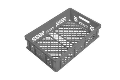 [50611134] GRIJZE PLASTIC SCHAAL 60X40 H15 VOLLEDIG OPENGEWERKT