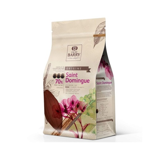 [03070517] BARRY CHD-P1ZEDOM-E1-U68 (EX CHD-Q70SDO-E1-U68) SAINT DOMINGUE  NOIR 70% CALLETS 1KG