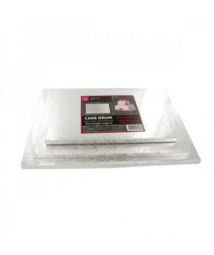 [08075420] PLATEAU RECTANGULAIRE ARGENT  30 X 40CM