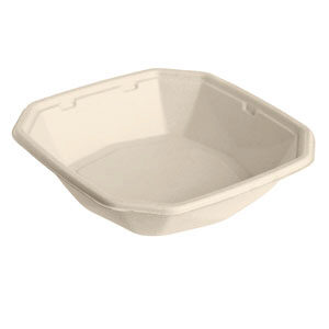 [41602952] ECOECHO COMPOSTEERBARE OCTABAGASSE 183X183X42MM 650ML VERPAKKING VAN 50 STUKS *SCDE*