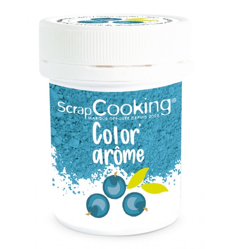 [08055670] SCRAPCOOKING FOOD SMAAK KLEURSTOF BLAUW/BOSBES 10GR