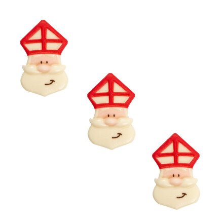 [08054390] 2036737 PLAQUETTE VISAGE RELIEF SAINT NICOLAS CHOCOLAT 45X 120 PIÈCES