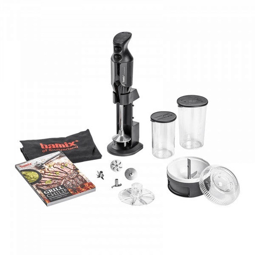 [57658455] BAMIX COFFRET BARBECUE GRILL&CHILL ALL BLACK 200 WATTS
