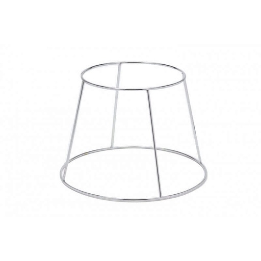 [57660725] ONDERSTEUNING VOOR OESTER-/VISSCHAAL ROESTVRIJ STAAL 3400 HOOG GAT 18 CM BODEM GAT 23,5 CM HOOG GAT 19 CM