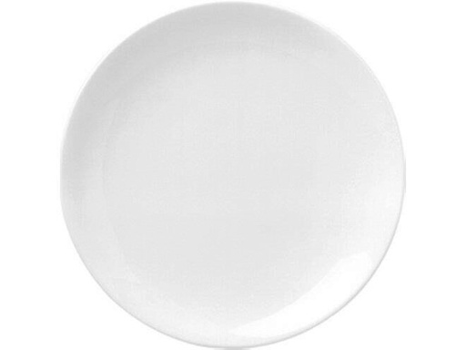 [60251426] GURAL ENT FLAT PLATE 19CM WHITE PORCELAIN - 601111