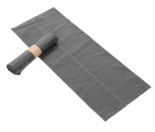 [62251002] ROLL OF 25 GREY GARBAGE BAGS 30L 720X700MM HDPE