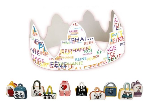 [60229036] SANTONS 100PCES "SNOOPY BAGAGES"+COURONNES EPICOLOR WHITE ***NEW 2024***