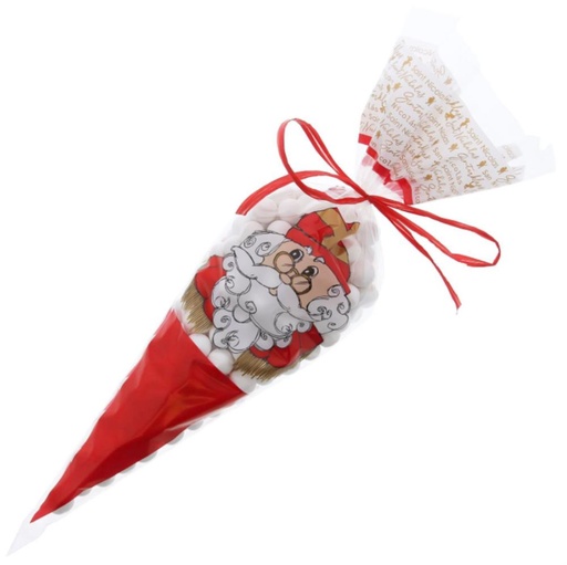 [62230098] SACHET CONIQUE SAINT NICOLAS  25 X 46 CM 500 GR 50 PCES