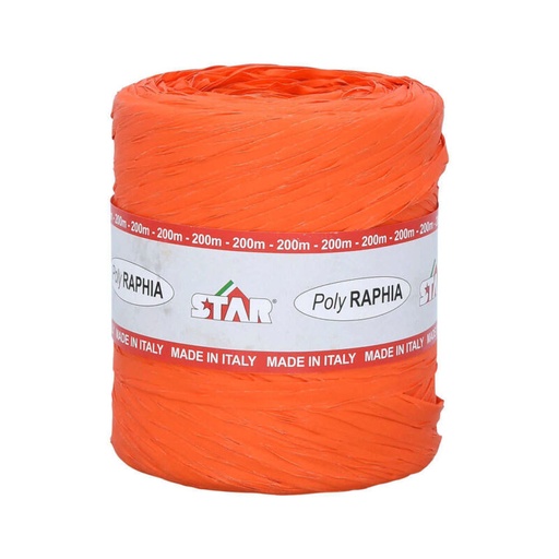 [70407798] POLY RAPHIA 15MM X 200M ORANGE R54