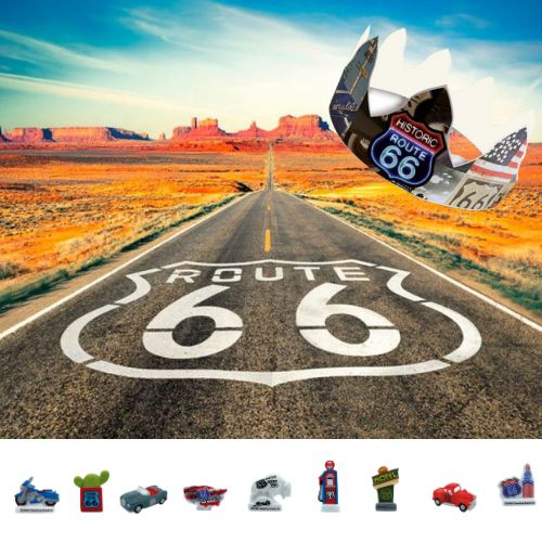 [60229084] SANTONS 100PCES "ROUTE 66"+COURONNES ***NEW 2024***