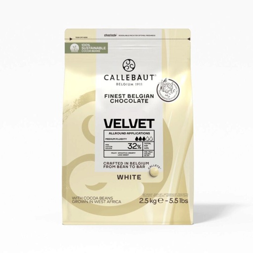 [05100822] CALLEBAUT W3-E4-U71 CALLET WIT FLUWEEL 2,5KG