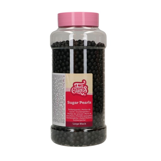 [08052526] FUNCAKES LARGE BLACK SUGAR PEARLS 7MM 800GR