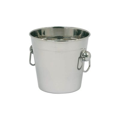 [57659189] COMAS WINE BUCKET 1/2 BOTTLE-ICE STAINLESS STEEL W/RINGS