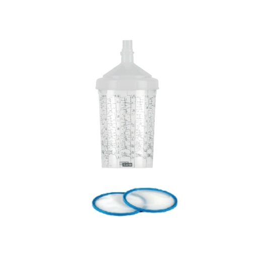 [54300710] SGI KIT OF 10 RPS 0.9L CUPS AND SIEVES FOR SATA GUN