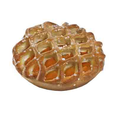 [02041024] ❄️PRUVE 113 APRICOT LATTICE TART 11CM 40 PCES