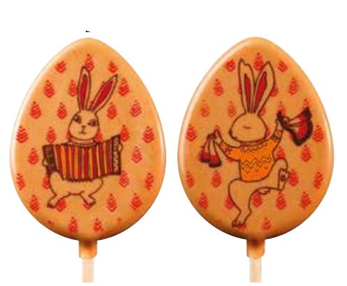 [08057208] 061389 PCB BLISTERS LOLLIES MUZIKANT KONIJNEN VOOR 45 LOLLIES EN 3DESIGN STICKS 9ST ***OP/CD***