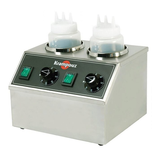 [52701070] KRAMPOUZ CHAUFFE CHOCOLAT DOUBLE 2 BOUT. 1L  2 THERMOSTATS 0-90°  220-240V