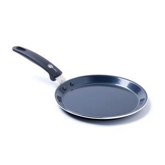 [57663093] GREENPAN ESSENTIALS PANNENKOEKENPAN 24CM KERAMISCH - ALLE KOOKPLATEN - ZWART KUNSTSTOF HANDVAT