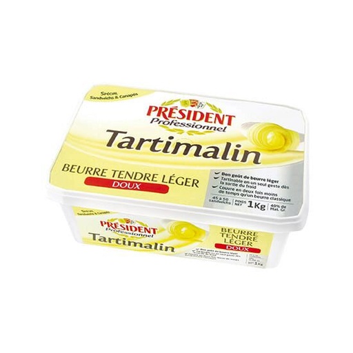 [06100590] PRESIDENT TARTIMALIN LIGHT, SOFT SPREADABLE BUTTER 40% MG 1KG