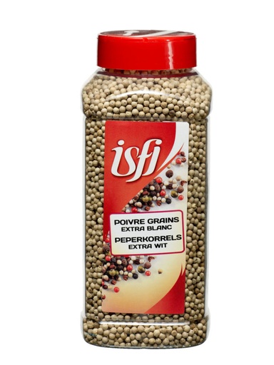[05100192] ISFI WHITE PEPPER GRAINS 650GR