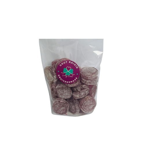 [14100634] LUCKY SWEET GRAPPES CANDY 100GR BAG