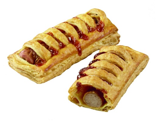 [02040664] ❄️DELIFRANCE S7154 WORSTENBROODJE MET CURRY KETCHUP 24X 175GR