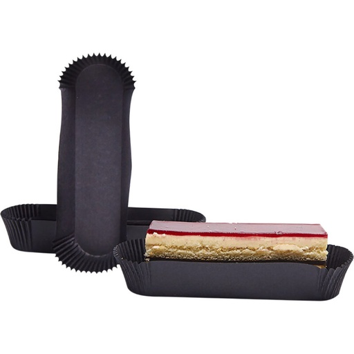 [41802190] ZWART CUVETTEN LANG VOOR MAXI ECLAIR 136X34X28MM DOOS VAN 1000 STUKKEN