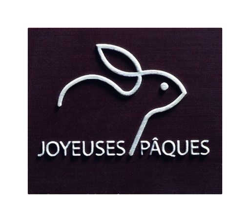 [08058273] 088026 PCB RECHTHOEKEN DC RELIËF JOYEUSES PÂQUES 3X3.5CM 48STKS ***S/CDE***