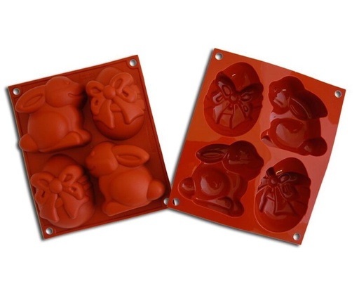 [70408641] SILIKOMART HSF09 4-VORMIGE HAPPY EASTER ANTI-AANBAKVORM GN1/6 -50° TOT 250°